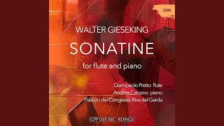 W Gieseking Sonatine for flute and piano I Moderato feat Andrea Carcano [upl. by Halli452]