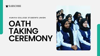 New leaders new promises  Kuniya College Students Union 2024 oathtaking ceremony [upl. by Bainter]