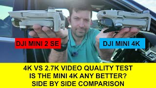 DJI MINI 4K VS DJI MINI 2 SE VIDEO QUALITY COMPARISON IS IT ANY BETTER OR CLEVER DRONE MARKENTING [upl. by Senilec11]