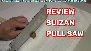 SUIZAN Japanese Ryoba Pull Saw 7 Inch Double Edge Hand Saw for Woodworking REVIEW [upl. by Ettennek]