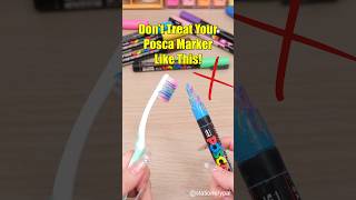 Don’t Treat Your Posca Marker Like This shorts [upl. by Anauqat]