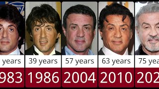 Sylvester Stallone from 1970 to 2023 [upl. by Macmahon948]