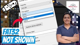 USB Not Formatting in FAT32  FAT32 Format Not Showing FIX [upl. by Gunar]