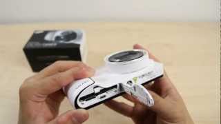 How to Insert the micro SIM card on Samsung Galaxy Camera [upl. by Till74]