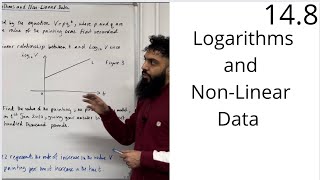 Edexcel AS Level Maths 148 Logarithms and NonLinear Data [upl. by Levitus389]