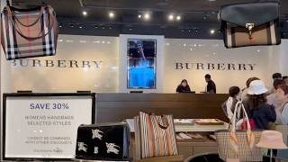 Burberry at Las Vegas North Outlet  womens purse wallet and bags walking tour burberry [upl. by Massey]