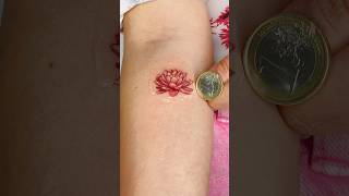 Come guariscono i tatuaggi micro realistici Fiore di loto by ￼ETHEREA TATTOO [upl. by Aroc]