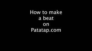 How to make a beat on Patatapcom [upl. by Akanke]