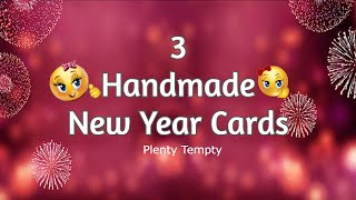 Happy New Year Card 2022  How to Make New Year Cards  Handmade New Year Greeting Cards Making [upl. by Nnylesor567]