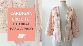 Cómo tejer Cárdigan Crochet pada dama paso a paso [upl. by Darton374]