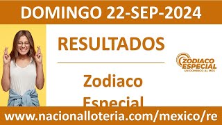 Resultado del sorteo Zodiaco Especial del domingo 22 de septiembre de 2024 [upl. by Jeraldine758]