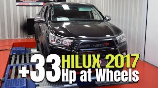 Hilux 2017 TRD 28 Tuned amp dyno [upl. by Athenian]