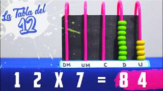 Tabla del 12  Tablas de multiplicar estilos urbanos  Matemáticas  Millapangui [upl. by Ecnaiva]