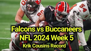 Tampa Bay Buccaneers vs Atlanta Falcons  Krik Cousins  NFL 2024 Week 5 [upl. by Kinson]