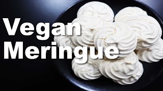 VEGAN MERINGUE  VEGAN RECIPE  QUICK AND EASY RECIPE [upl. by Claudio]