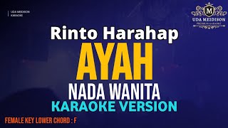 Rinto Harahap  Ayah Karaoke Nada Wanita [upl. by Llenrep]