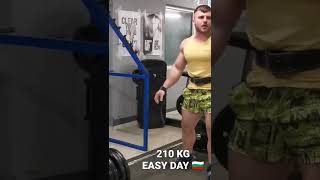 Sasho Andreev Deadlift 210 KG [upl. by Nosniv]