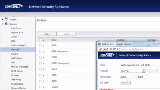 Creating Custom Services on a SonicWALL Firewall [upl. by Nilam878]