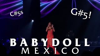 Mariah Carey SLAYING Babydoll in Mexico 2016 Vocal Showcase [upl. by Tamsky371]