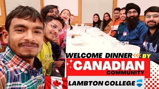 Lambton college students on welcome dinner  Lambton college sarnia [upl. by Akenom586]