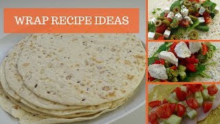 3 Healthy Wrap Recipes – Easy to make Wraps at Home – For Lunch at Work or School [upl. by Lebanna826]