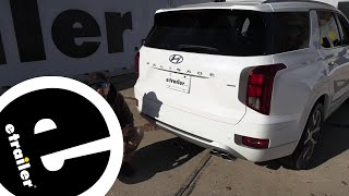 etrailer Class III Trailer Hitch Installation  2022 Hyundai Palisade [upl. by Ahsitram457]