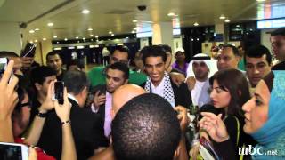 Arab Idol  وصول محمد عساف لمطار دبي [upl. by Willie938]