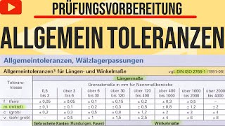 WIE FINDE ICH DIE ALLGEMEIN TOLERANZEN IM TABELLENBUCH   ERKLÄRT [upl. by Asilef]