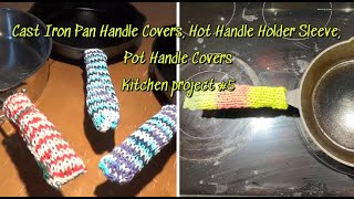 EP 33 Cast Iron Pan Handle Covers less than 15 minutes 22 needle circular knitting machine [upl. by Naejarual871]