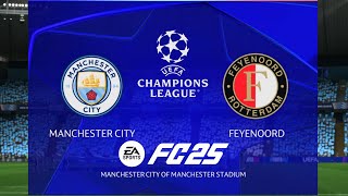 Man City vs Feyenoord  Match Simulation  UEFA Champions League 202425  PS5 4K [upl. by Stiles]