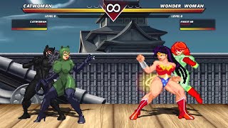 Catwoman amp Black Catwoaman VS Wonder Woman amp FireStar I HIGH LEVEL EPIC FIGHT [upl. by Martel581]