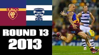 Brisbane Lions VS Geelong Cats  Round 13 2013  Match Highlights [upl. by Ellasal]