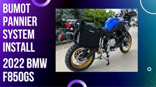 2022 BMW F850GS Bumot Pannier Install [upl. by Atok519]