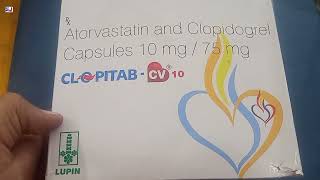 CLOPITABCV 10  CLOPITAB CV Capsules  Atorvastatin and Clopidogrel Capsules  CLOPITAB CV 10mg Cap [upl. by Sigvard]