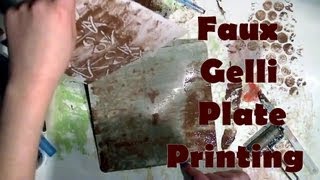 Faux Gel Printing with a Craft Mat [upl. by Lust]