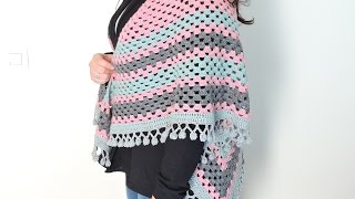 Chal de ganchillo  Crochet Shawl [upl. by Dita894]