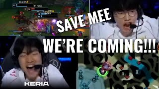 T1 vs BLG Final Fight in Game 5 Voice Comms [upl. by Annaili]