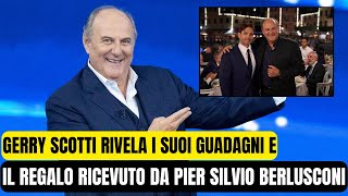 GERRY SCOTTI RIVELA IL REGALO DI COMPLEANNO DI BERLUSCONI LA RUOTA DELLA FORTUNA TORNA [upl. by Chas]