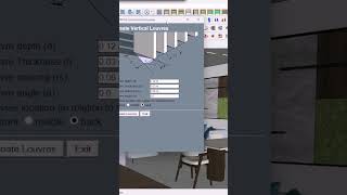 Como hacer una celosia en segundos 3danimation architecture celosias madera reels sketchup [upl. by Picardi]