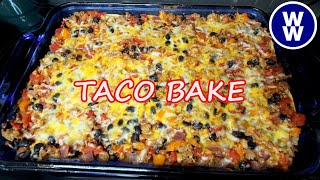 EASY Taco Bake Casserole🌮🧀 WW Friendly  Lightened Up Recipe Weight WatchersWith Calories amp Macros [upl. by Guarino474]