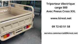 Triporteur électrique cargo avec Pneus Cross XXL [upl. by Misa936]