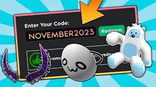 9 NEW CODES NOVEMBER 2023 Roblox Promo Codes For ROBLOX FREE Items and FREE Hats NOT EXPIRED [upl. by Strohbehn]