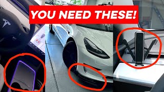 13 MUST HAVE Tesla Model 3 Accessories and 9 you’ll WANT to buy [upl. by Galan998]