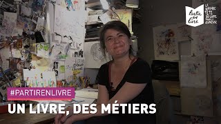 Partir en Livre  Un livre des métiers avec Carole Chaix dessinatrice [upl. by Geldens]