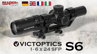 Review Victoptics S6 16x24 OPSL22 LPVOZielfernrohr Beleuchtet VectorOptics  DEDeutsch [upl. by Ojibbob566]