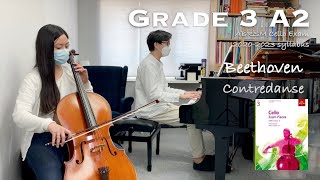 Grade 3 A2  Beethoven  Contredanse  ABRSM Cello Exam 20202023  Holly Yip 🎻 amp Stephen Fung 🎹 [upl. by Reginald685]