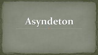 Stilmittel Asyndeton [upl. by Lydon818]