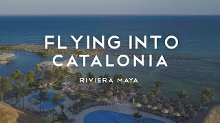 Flying into Catalonia Riviera Maya  Drone FPV [upl. by Eednam]