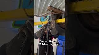 VW THING  Welding New Floor Pans [upl. by Ruhl]