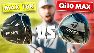 PING G430 MAX 10K vs TaylorMade Qi10 MAX  Battle of 10000 MOI [upl. by Eelyram]